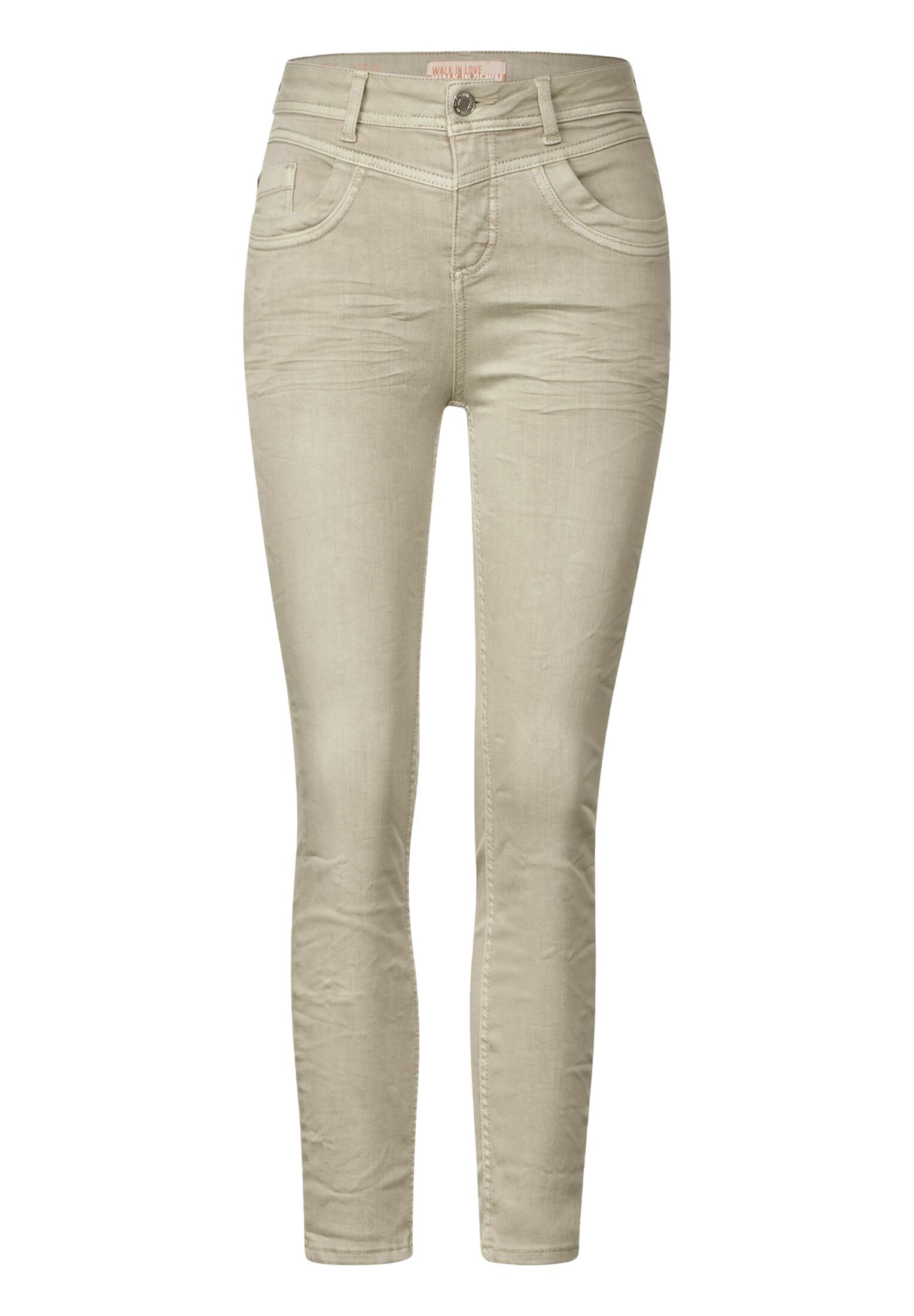 Jeans beige slim fit damen Outlet